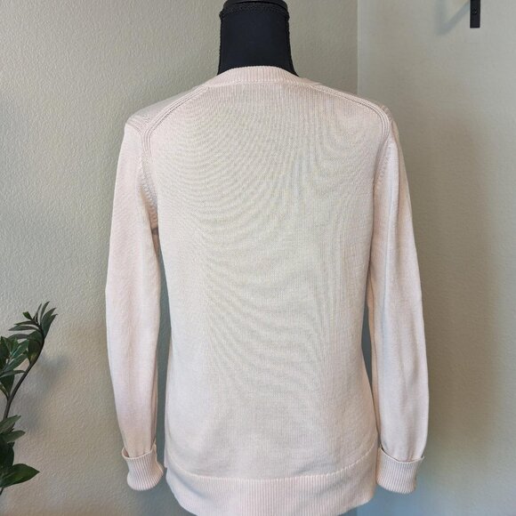 Everlane The Soft‎ Cotton Crew Knit Pink Sweater - Picture 2 of 7